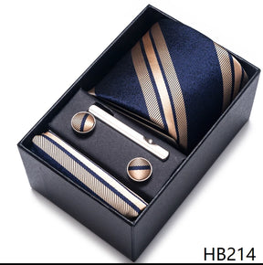 Classic Tie with Pocket Square and Cufflinks