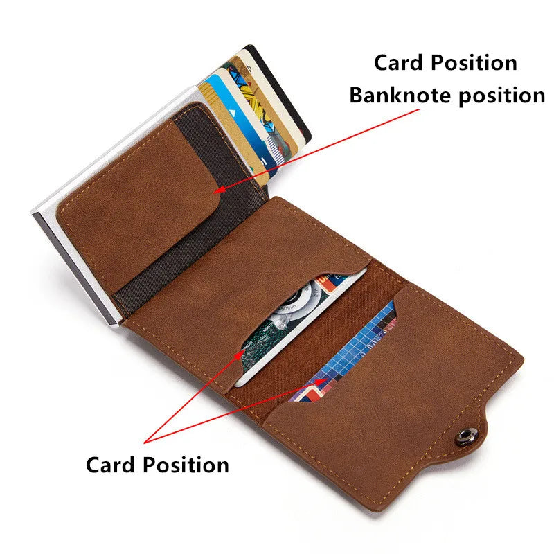 AIRTAG LEATHER WALLET – RECEIVE WATCH &amp; BRACELET