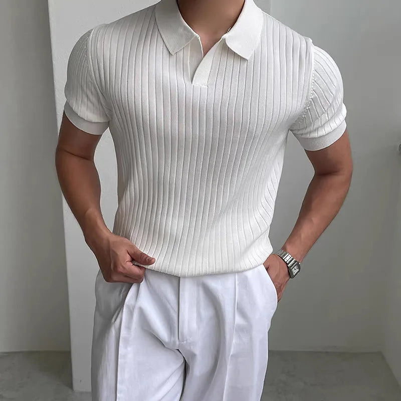 Men’s Summer Slim Fit Quick-Dry Golf Polo Shirt