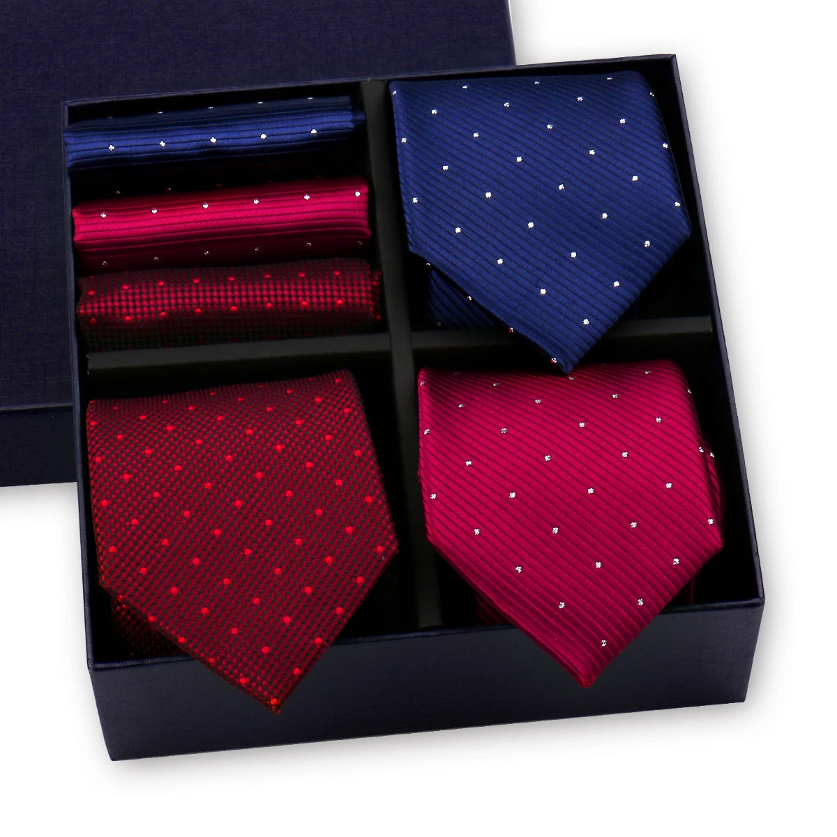 Luxury 3-Tie and Pocket Square Gift Box Set