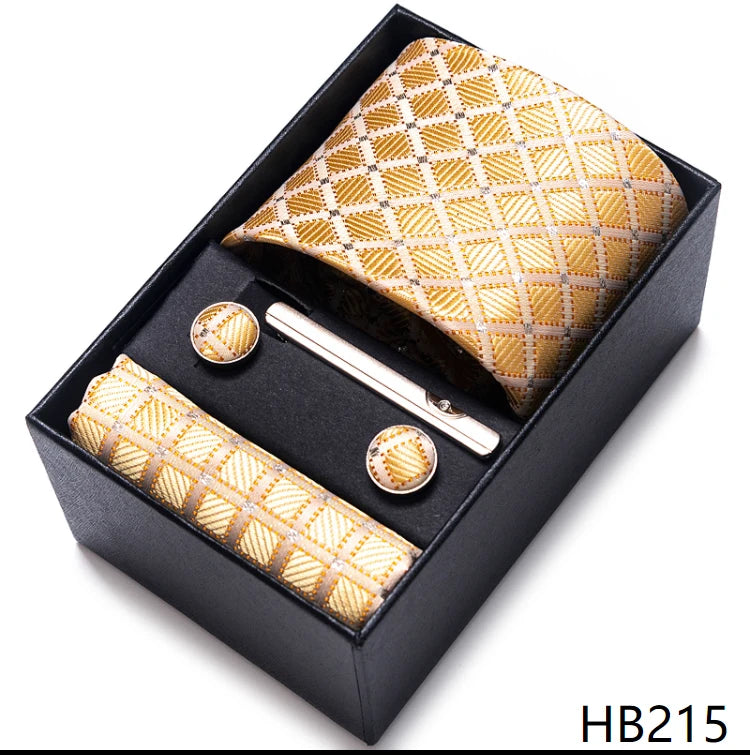Classic Tie with Pocket Square and Cufflinks