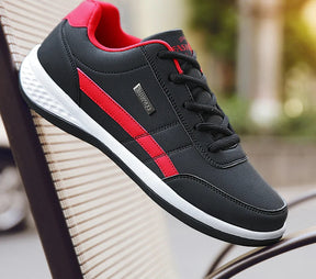 Men’s Waterproof Leather Sneakers – Casual Comfort with Elevated Style