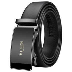 Men’s Genuine Leather Belt with Adjustable Automatic Buckle