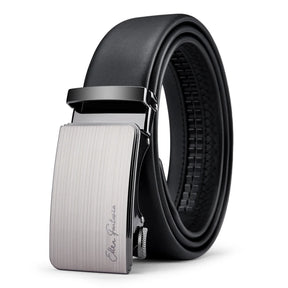 Men’s Genuine Leather Belt with Adjustable Automatic Buckle