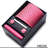 Classic Tie with Pocket Square and Cufflinks