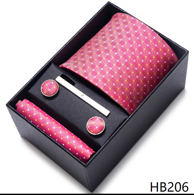 Classic Tie with Pocket Square and Cufflinks