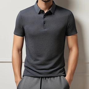 2025 Men’s Business Casual Short-Sleeve Polo Shirt