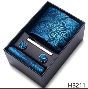 Classic Tie with Pocket Square and Cufflinks