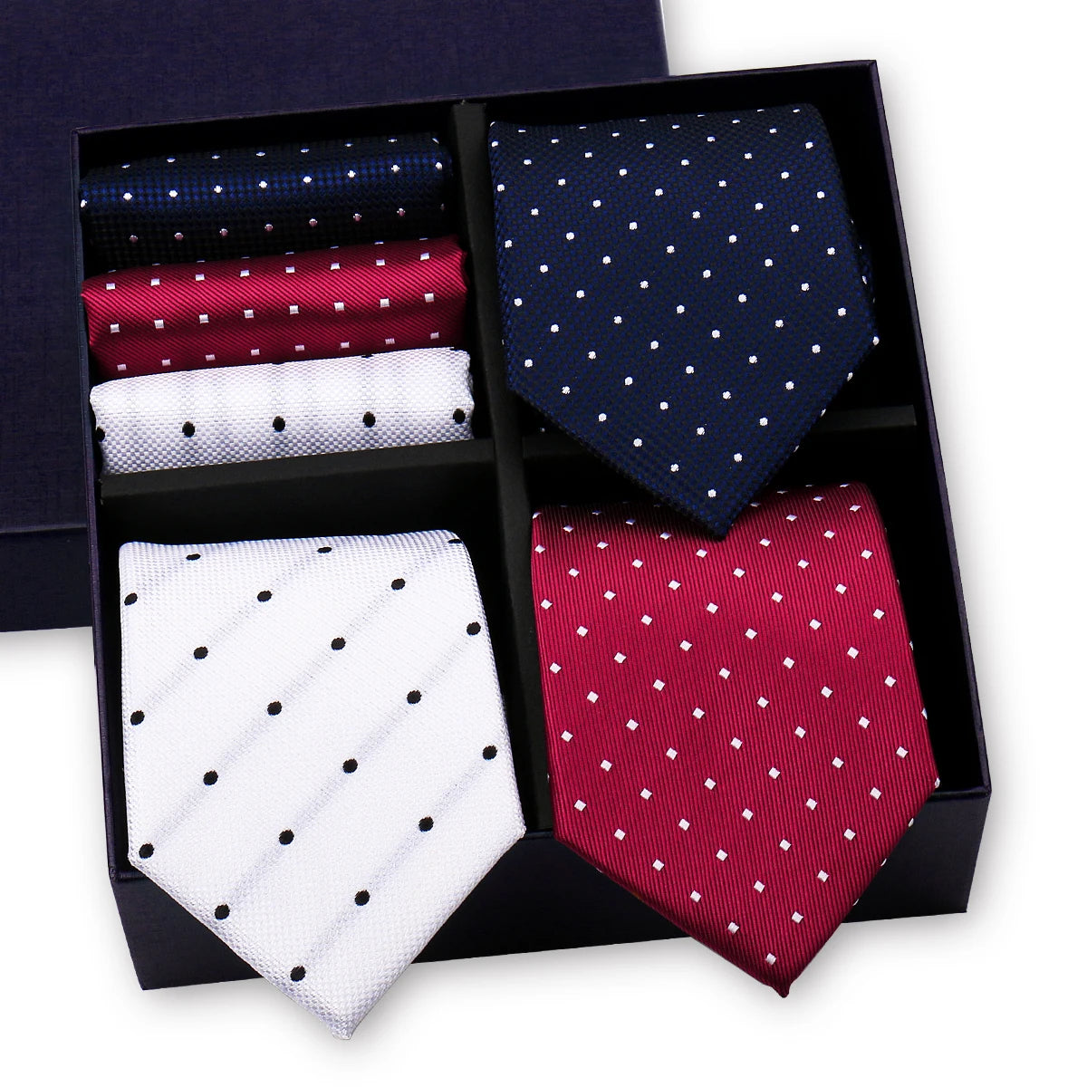 Luxury 3-Tie and Pocket Square Gift Box Set