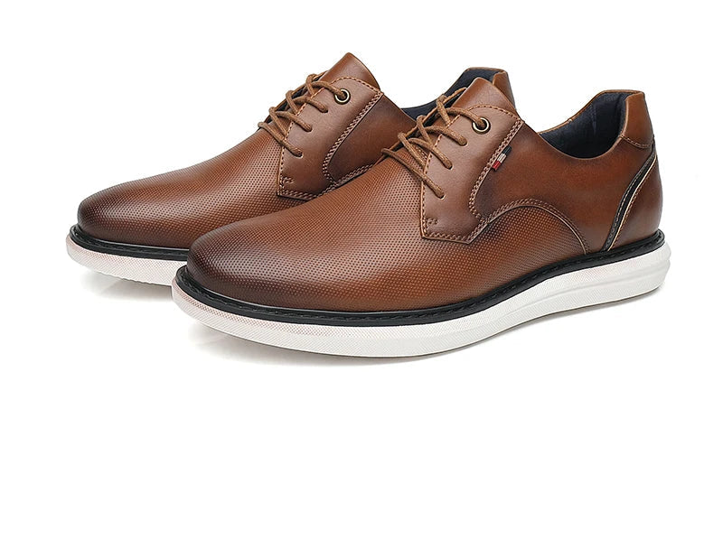 New Men’s Comfortable Luxury Casual Lace-Up Business Dress Shoes