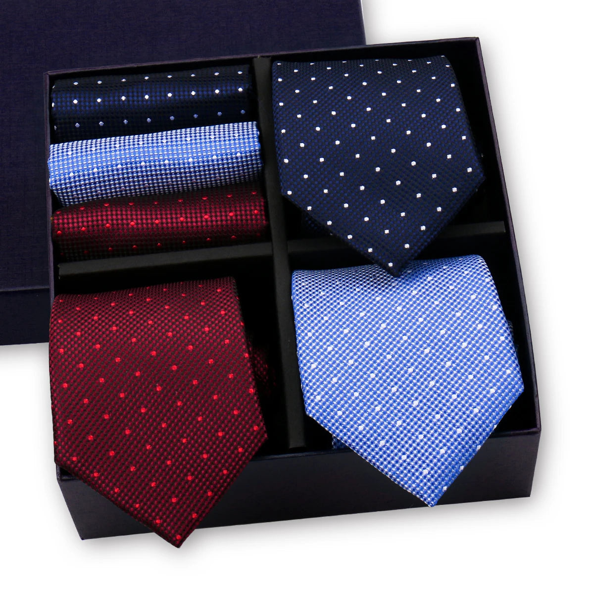 Luxury 3-Tie and Pocket Square Gift Box Set