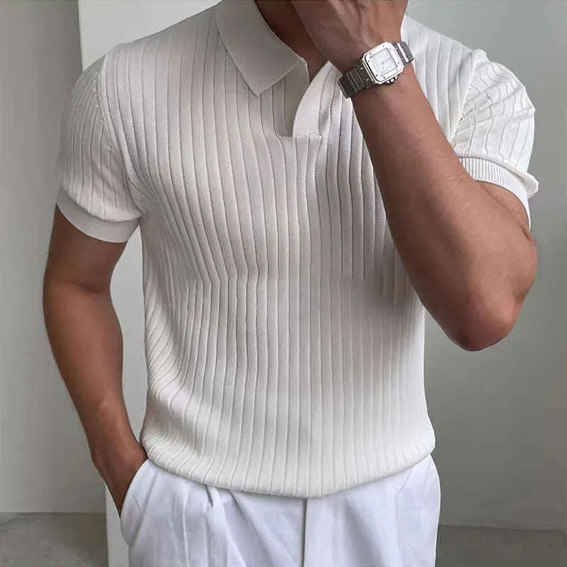Men’s Summer Slim Fit Quick-Dry Golf Polo Shirt