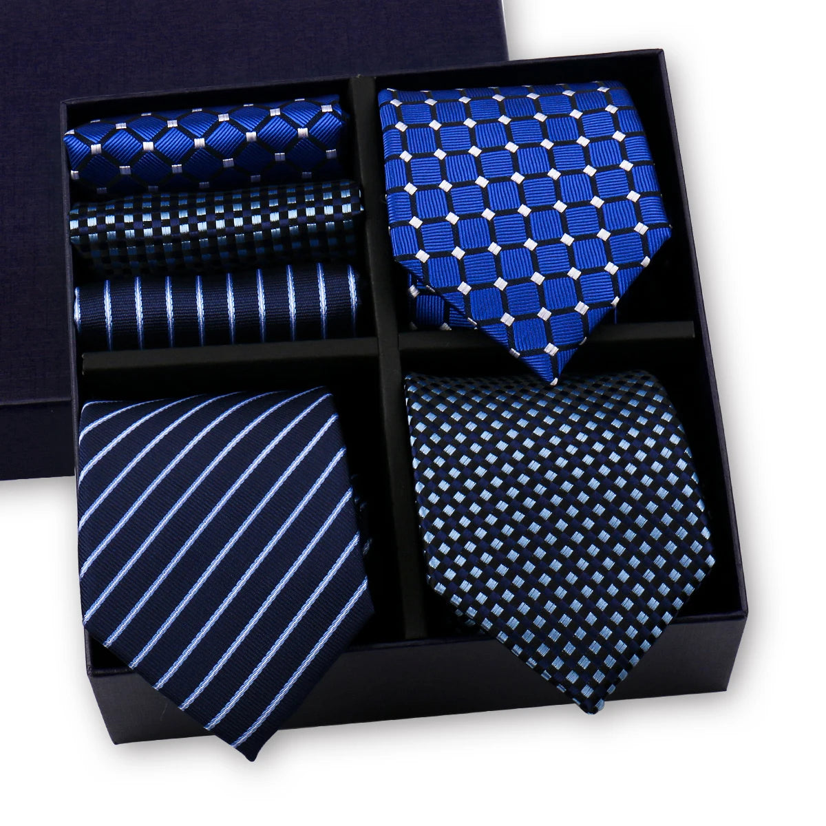 Luxury 3-Tie and Pocket Square Gift Box Set