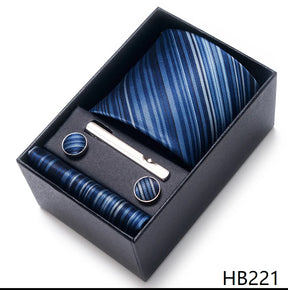 Classic Tie with Pocket Square and Cufflinks