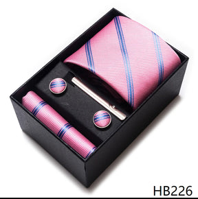 Classic Tie with Pocket Square and Cufflinks