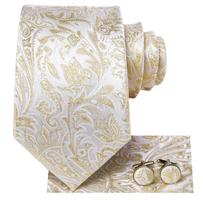 Elegant Champagne Gold Tie Set