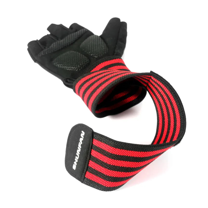 GripMaster Red Fitness Gloves