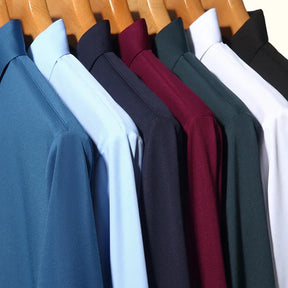 Premium Men’s Ultra-Stretch Long-Sleeve Shirt