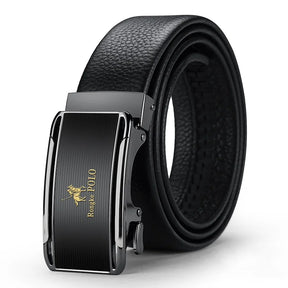 Men’s Genuine Leather Belt with Adjustable Automatic Buckle