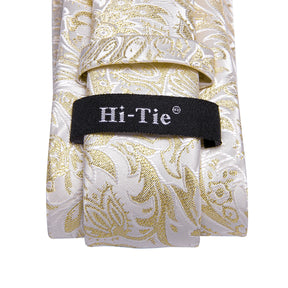 Elegant Champagne Gold Tie Set