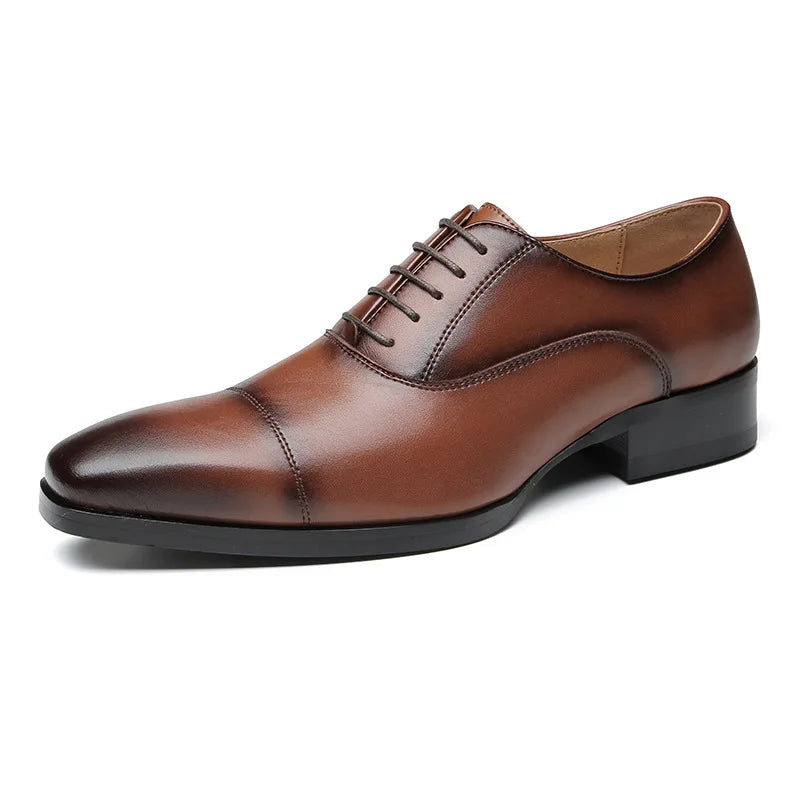Men’s Genuine Leather Derby Shoes – Timeless Elegance