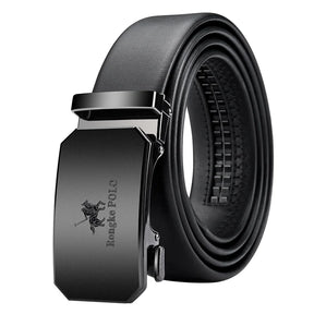 Men’s Genuine Leather Belt with Adjustable Automatic Buckle