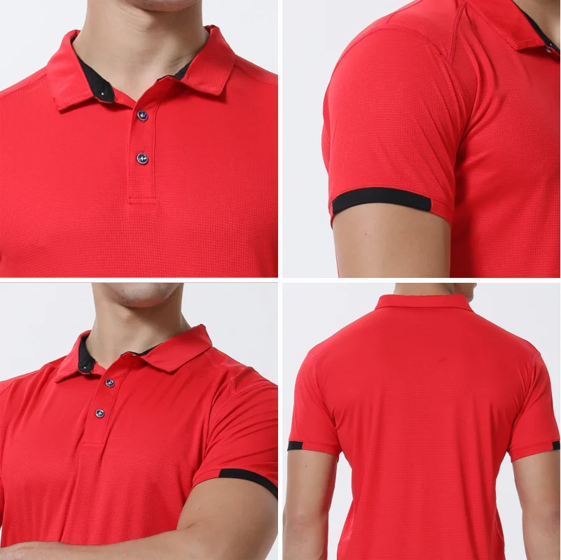 Men’s Casual Sports Quick-Dry Short-Sleeve Polo Shirt