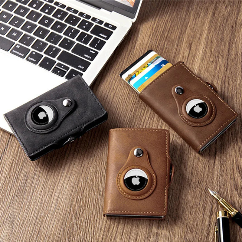 AIRTAG LEATHER WALLET – RECEIVE WATCH &amp; BRACELET