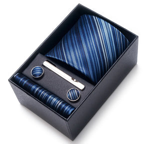 Classic Tie with Pocket Square and Cufflinks