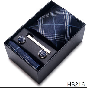 Classic Tie with Pocket Square and Cufflinks