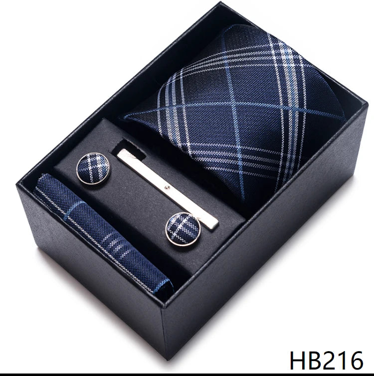 Classic Tie with Pocket Square and Cufflinks