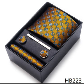 Classic Tie with Pocket Square and Cufflinks