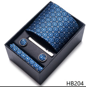 Classic Tie with Pocket Square and Cufflinks