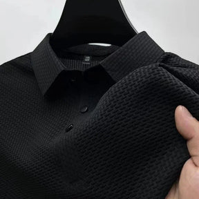 2025 Men’s Business Casual Short-Sleeve Polo Shirt