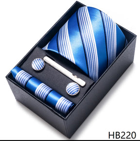 Classic Tie with Pocket Square and Cufflinks