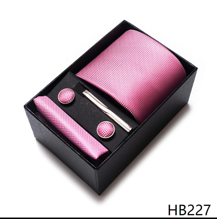 Classic Tie with Pocket Square and Cufflinks