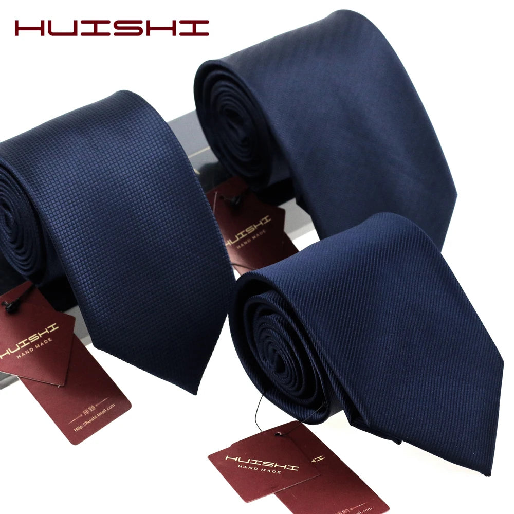 Dark Blue Jacquard Tie