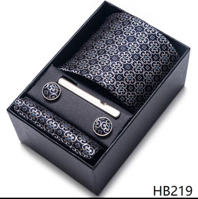 Classic Tie with Pocket Square and Cufflinks